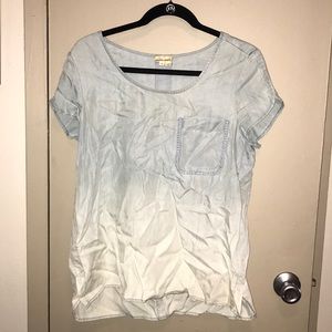 Ombré chambray shirt